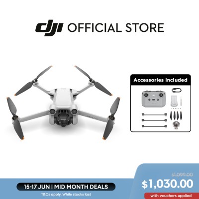 DJI Mini 3 Pro相机无人机|249g以下|三向障碍物感应|4K HDR视频|聚焦轨迹|真正的垂直拍摄|